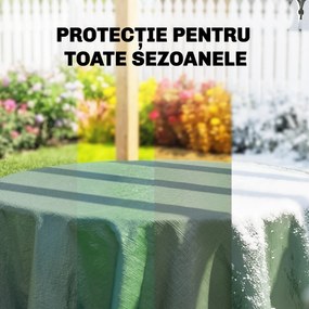 Outsunny Prelată Exterioară Impermeabilă 6x4 m, Prelată din PE cu Ochiuri Reîntărite, Rezistentă la UV pentru Mobilier de Grădină, Sere, Lemn de Foc, Verde | Aosom Romania