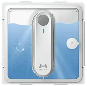 Robot curatare geamuri HUTT W9, 3800 Pa, Comenzi vocale, Rezervor de apa, Alb