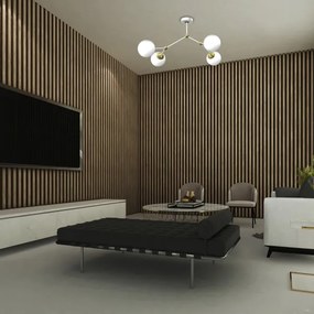 Lustră aplicată JOY 4xE14/40W/230V alb/aurie