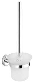 Perie de toaletă de perete SAMBA sticlă alburie/crom lucios