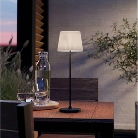 Eglo 75934 - Lampă de masă LED reîncărcabilă, cu dimmer, LEONERO, LED 3,8 W / 5 V, 2000 mAh, neagră/cremă