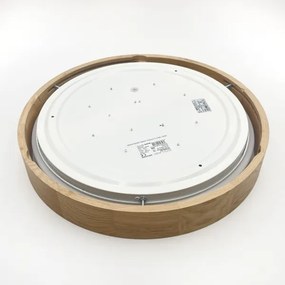 Brilagi - Lampă LED de tavan MANAROLA PLAIN, 24W, 230V, 4000K, Ø 41 cm, stejar