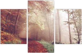 Tablou - Plimbarea de toamnă prin pădure (90x60 cm)