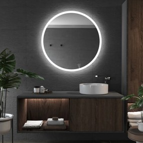 Oglindă rotundă cu iluminare LED E1