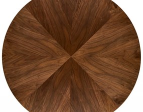 Masa rotunda Danilo nuc/negru ø120/h74 cm