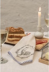 Set 6 placemat din bumbac, bej, "La Belle Vie à la Ferme"