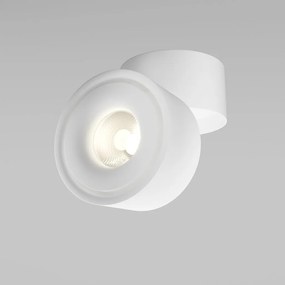 Spot LED aplicat directionabil design tehnic Yin alb
