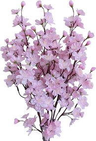 decoDoma Buchet de crenguțe CIREȘ roz 78 cm, 3 buc.