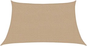vidaXL Pânză parasolar, gri taupe, 3/4x2 m, HDPE, 160 g/m²