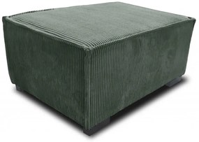 Fotoliu cu taburet SMART SET, verde inchis