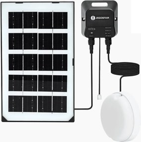Aigostar - Lampă solară LED/35W/12V 3000 mAh 6500K Ø 16,8 cm