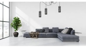 Lustră pe cablu AVALO 3xE27/60W/230V gri/negru