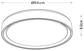 Plafonieră LED dimabilă Lucide 79182/36/30 NURIA LED/36W/230V
