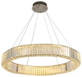 Lustră LED dimabilă pe cablu LED/50W/230V 3000-6500K crom + telecomandă