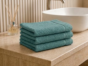 Prosop CLASSIC COLOR mic petrol 30x50 cm, 100% bumbac
