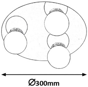 Rabalux 2113 - Aplică baie BECCA 3xG9/28W/230V IP44