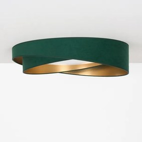 BRILAGI - Corp de iluminat LED dimabil VELVET TWIST LED/36W/230V CCT Ø 65 cm WT verde/auriu + telecomandă