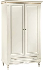 Dulap lemn masiv crem Provence -Natur, 123 × 64 × 210 cm