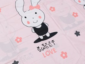 Lenjerie de pat pentru copii Culoare roz, SWEET LOVE