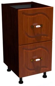 Corp inferior 40 cu 2 sertare metalice pentru greutate Zebra MDF frunza cedru