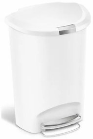 Simplehuman Coș cu pedale, 50 l, alb