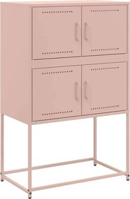 vidaXL Dulap, roz, 68,5x38,5x107 cm, oțel