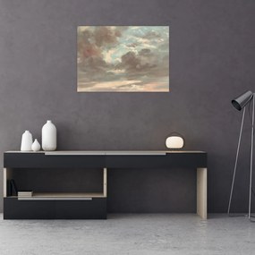 Tablou pe sticlă - John Constable, Cloud Study Stormy Sunset, reproducere (70x50 cm)
