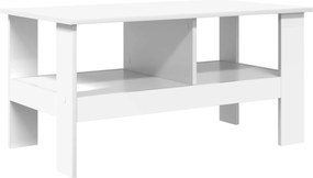 vidaXL Masă de cafea Alb 90 x 50 x 45 cm Lemn compozit