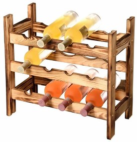 Kesper 69120 Raft pentru vinuri 12 sticle pin, 60x 63 x 27 cm