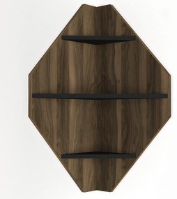 Etajera de Perete, UnicUtil, 40 x 40 x 90 cm, Maro