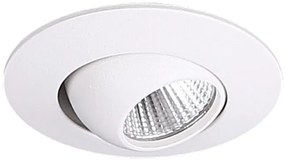 Spot LED directionabil incastrabil tavan fals YUCA ROUND TILTED alb H0104 MX