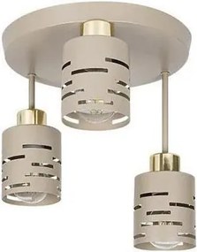 Lustră aplicată ELEN 3xE27/35W/230V bej/auriu