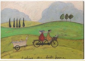 Tablou pe pânză Sam Toft - Taking the Ducks Home