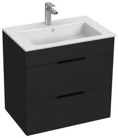 JIKA H4536021763521 - Dulap de baie cu lavoar CUBE 60,7x65 cm, negru