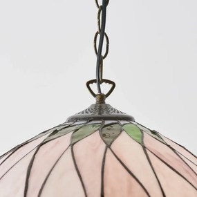 Endon 64176 - Lustră pe lanț Tiffany HUTCHINSON 1xE27/60W/230V Ø 40 cm