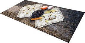 ANDRE 29040 covor lavabil Condimente, bucatarie, anti-alunecare - maro / bej