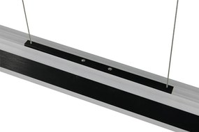 Lustră negru-mat LED cu abajur din metal Arcola – Trio