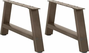 vidaXL Picioare pentru măsuță de cafea în formă de A, 2 buc., 70x(30-31) cm, oțel