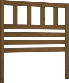 vidaXL Tăblie de pat, maro miere, 81x4x100 cm, lemn masiv de pin