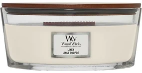 Lumânare parfumată WoodWick Linen, 453 g