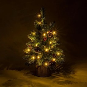 Pom de Crăciun cu luminițe - 45 cm, 20 LED-uri