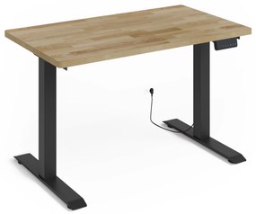 Masă PC electrică Natura 120 (Stejar + Negru). Promo -7%. 1124883