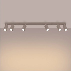 Spot taupe din metal 6,5x117 cm Gleam – Sollux