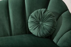 Canapea cu forma curbata Arielle 220cm, verde