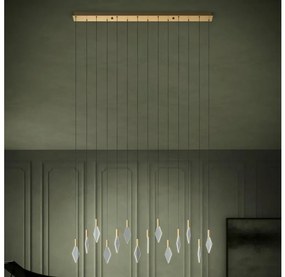 Lustră LED dimabilă pe cablu Eglo 390362 MIRADOR 14xLED/3,3W/230V auriu