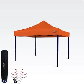 Cort tip foarfecă 3x3 m – Montare rapidă și protecție 100% pentru petreceri și evenimente - fara 3 pereti - Portocaliu