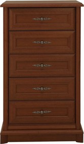 Comoda Kent EKOM5S, castan, PAL, 62x45x109 cm