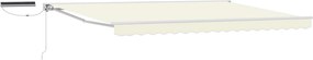 vidaXL Cort electric retractabil Crem 4 x 2 m