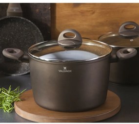 Valdinox Aurum Cratiță cu suprafață antiaderentă cu capac, 24 cm, 6 l