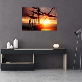 Tablou - Navă de pirați veche (90x60 cm)